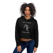 Load image into Gallery viewer, ASC Crop-Top Hoodie Black